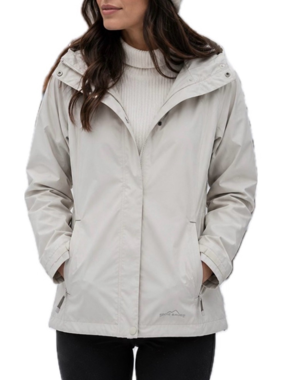 Eddie Bauer Hooded Wind breaker. Size XS